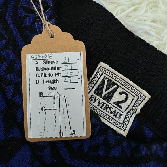 Versace Unisex Wool Vintage Sweater - Picture 3 of 10